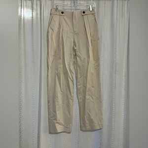 NWOT Zara Women’s Light Tan/Cream Medium Trouser